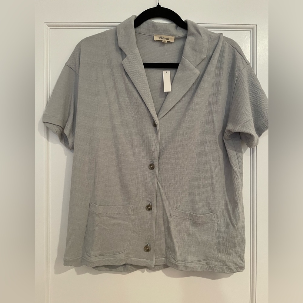 NEW MADEWELL Knit Lightspun Camp Shirt